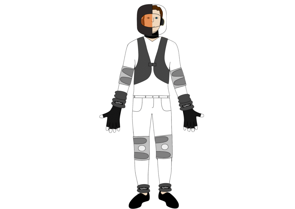 AgeMan® Alterssimulationsanzug Basic Übersicht